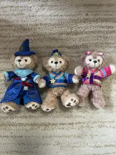 ダッフィー　シェリーメイ　ぬいぐるみバッチ　✖️3