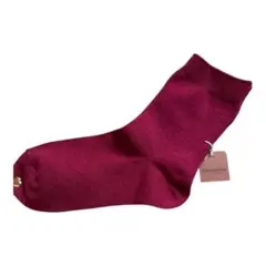 新品未使用　タグ付きCHAUSSETTES ソックス 赤　レッド