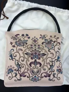 【美品】岡重 OKAJIMA 手提げバッグ シルク 和装 着物 和柄 京都のサムネイル