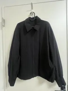 【試着のみ】ファミマブラック ジップアップ ナイロンジャケット L撥水