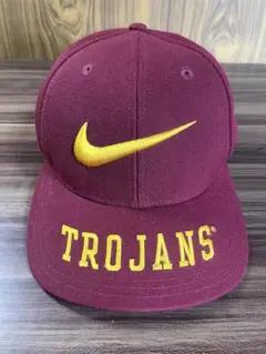 90sNike TROJANS バーガンディキャップ