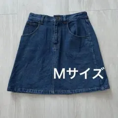 デニムミニスカート ボタンフライ レディースMサイズ