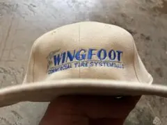 激レアプリント USAデッドストック WINGFOOT企業系 トラッカーキャップ