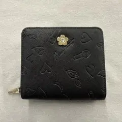 MARYQUANT マリークワント　折りたたみ　財布　ブラック
