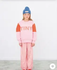 ★人気モデル★未使用品TINY COTTONS カラーブロック スウェット 3Y