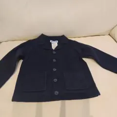 未使用品　jacadi ネイビー カーディガン 24M