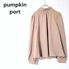 パンプキンポート【M】長袖シャツ　ハイネック　オフィス　カジュアル