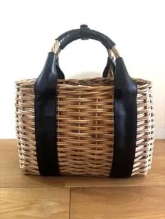 美品オシャレ✳︎Flea Store Vegetalカゴバッグ　オールシーズン