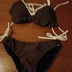 更に値下げ　ワンピース付き茶色ビキニ