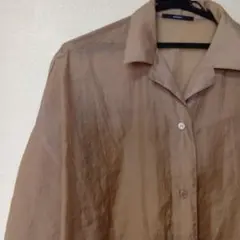 EMODA シアー 長袖 シャツ ベージュのサムネイル