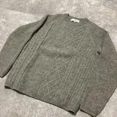 アーバンリサーチロッソ ラムウール クレイジーパータンケーブルニット