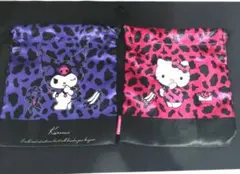 サンリオ　ハローキティ　クロミ　ヒョウ柄　巾着セット