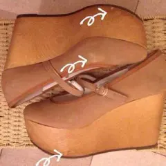 中古★ESPERANZA★厚底ストラップパンプス