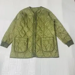 WAITING FOR THE WAVE キルティングジャケット カーキ色