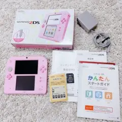 極美品✨任天堂 2DS 本体 ピンク 動作確認済み 付属品完備 限定モデル 廃盤