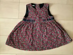 ファミリア　ジャンパースカート　花柄　80 女の子　ワンピース　スカート