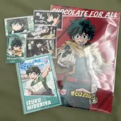僕のヒーローアカデミア 緑谷出久 meijiクリアポスター カード類まとめ売り