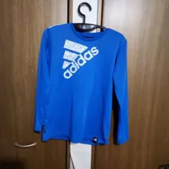 adidas 青 長袖Tシャツ 150cm