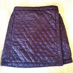 【 UNIQLO 】キルティング巻きスカート ユニクロ L ラップスカート 防寒