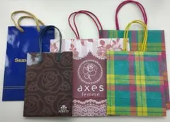 紙袋 5枚セット カラフルデザイン