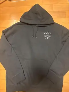 HUF パーカー ブラック ロゴプリント M