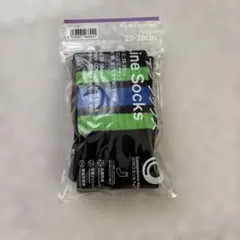 ファミマ ラインソックス 25-28cm ブラック