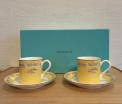 Tiffany & Co. ティファニー　デミタスカップ 2個セット　箱あり