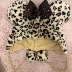 ディズニー ヒョウ柄ファンキャップ ブラウン
