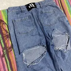 2025年最新】andwang back cutout denim pantsの人気アイテム