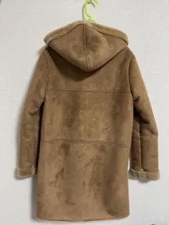 フード付きムートン風コート【NATURAL BEAUTY BASIC】