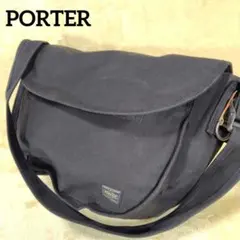 【極美品】ポーター ショルダー メッセンジャーバッグ 大容量 A4 L ブラック