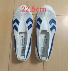 문스타 실내화 22.5cm 화이트 블루