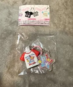 メゾピアノ Tシャツめじるしチャーム レッド×ホワイト　ガチャ