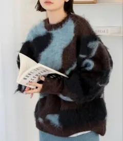 シャギージャガードニット／Ungrid