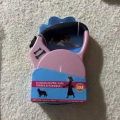 犬用 伸縮リード 3m ピンク 中型犬 大型犬 25kgまで お散歩