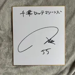 千葉ロッテマリーンズ ドラフト4位 櫻井ユウヤ 直筆サイン色紙 証拠有 石垣元気