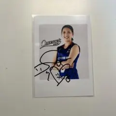 クインシーズ刈谷　直筆サイン入りチェキ　佐藤彩乃選手