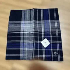 PIERRE BALMAIN ハンカチ ネイビー チェック柄