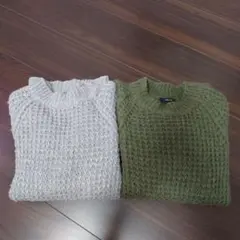 【COMME CA ISM 】長袖ニット 2枚、L