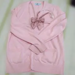 ピンク カーディガン ディズニー リボン JK 制服 備品 他多数出品