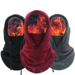 フードウォーマー ネックウォーマー フェイスマスク レディース メンズ フリース