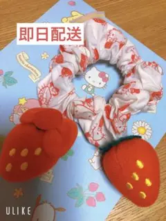 サンリオ　ハローキティ　イチゴマン サンリオピューロランド シュシュ