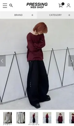 【LUV CODE】wide neck mesh knit