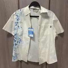 ✳︎新品未使用✳︎レディースアロハシャツ MANGOPLUSボタニカル柄 Lサイズのサムネイル