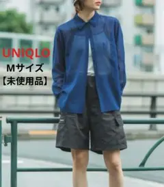 【未使用品】 UNIQLO コットンシアーシャツ 長袖
