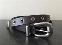 cii カウレザーウェスタンベルト ブラウン