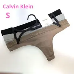 【新品】Calvin Klein Tバック アメリカSサイズ ショーツ 下着3枚