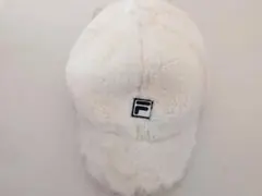 Vis FILA　コラボ　 ファーキャップ 　オフホワイト