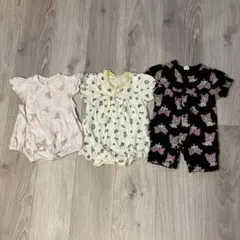 50-60サイズ　前あきロンパース