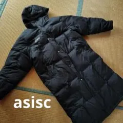asics　ロングダウンベンチコート 黒　XL